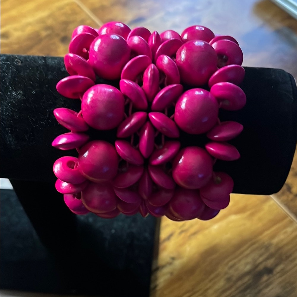Pink Beaded Bracelet